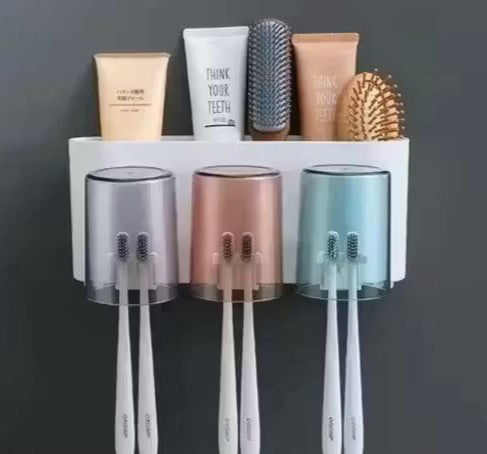 Tooth Brushes Holder With 3 cup