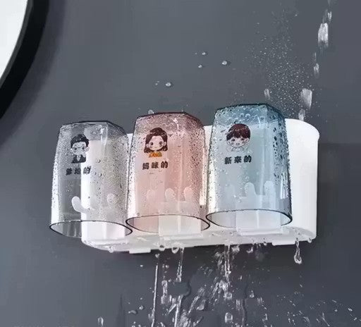 Tooth Brushes Holder With 3 cup